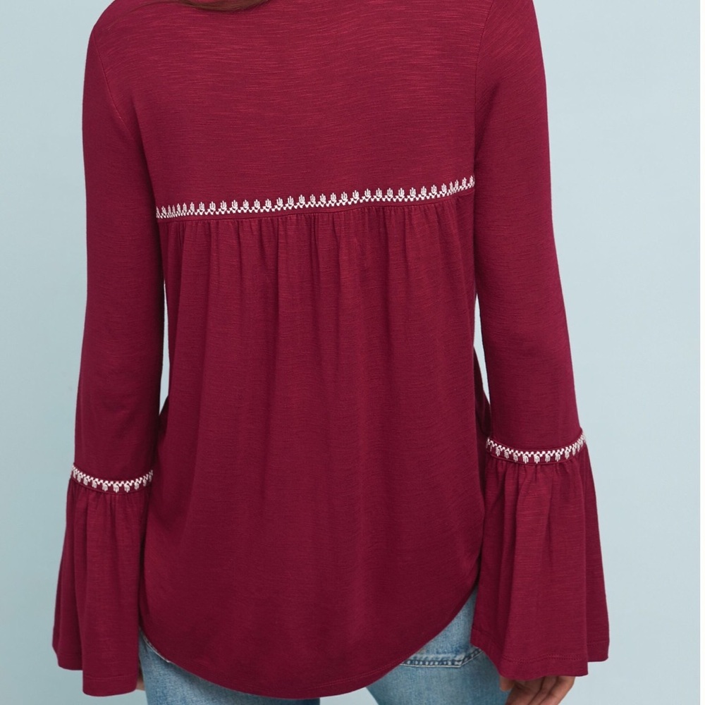 Anthropologie Casablanca Embroidered Top - Picture 2 of 6